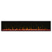 Dimplex 74" IgniteXL Linear Electric Fireplace - X-XLF74 - Front View With Red Reflected Light