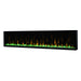 Dimplex 74" IgniteXL Linear Electric Fireplace - X-XLF74 - Left View With Green Reflected Light