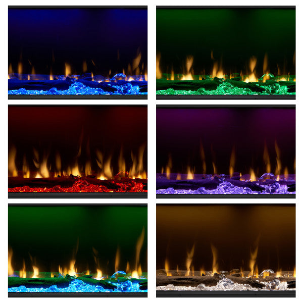 Dimplex IgniteXL Bold 100" Linear Electric Fireplace - X-XLF10017-XD - Multi Color Flame
