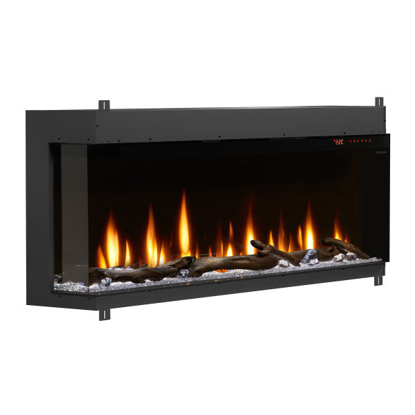 Dimplex IgniteXL Bold 60" Linear Electric Fireplace - X-XLF6017-XD - Right View With Orange Flame