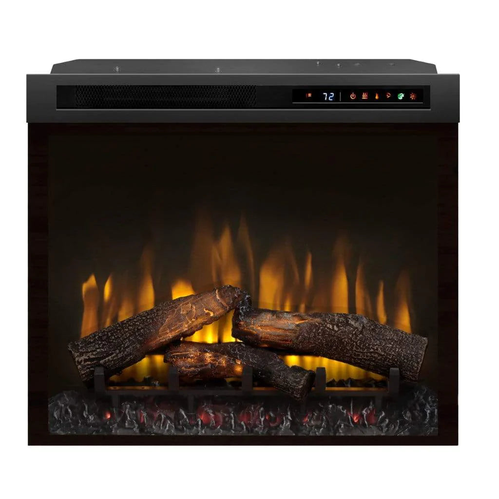 Dimplex Multi-Fire XHD Nova 28" Plug-in Electric Firebox With Logs -X-XHD28L- Front View
