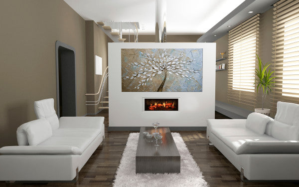 Dimplex Opti-V Duet 54" Electric Fireplace - X-092853 - Living Room