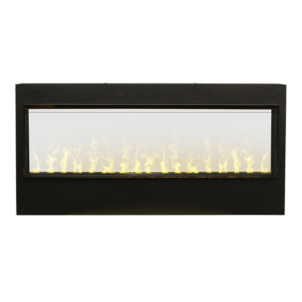 Dimplex Opti-myst Pro 1500 Built-in 60" Electric Firebox -X-GBF1500-PRO- Front View See Thru