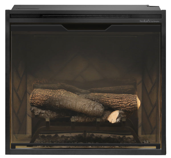 Dimplex Revillusion® 24" Built-In Firebox, Weathered Concrete -X-RBF24DLXWC- Logs