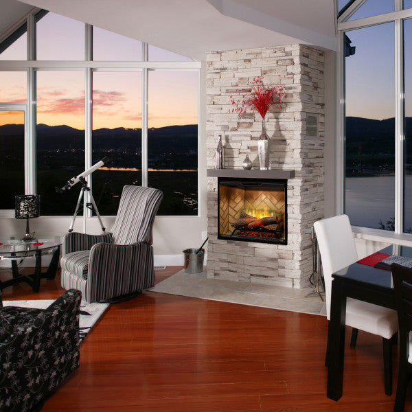 Dimplex Revillusion® 30" Built-In Firebox Herringbone -X-RBF30- Living Room