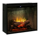 Dimplex Revillusion® 30" Built-In Firebox Weathered Concrete -X-RBF30WC- Right View Red Flame