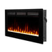 Dimplex Sierra 48" Wall-Mount/Tabletop Linear Electric Fireplace - X-SIL48 - Left View With Rocks Fuel Bed Wall Mount