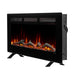 Dimplex Sierra 48" Wall-Mount/Tabletop Linear Electric Fireplace - X-SIL48 - Right View With Logs Fuel Bed Table Top