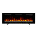 Dimplex Sierra 60" Wall-Mount/Tabletop Linear Electric Fireplace -X-SIL60- Front View With Rocks Fuel Bed Table Top
