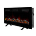 Dimplex Sierra 60" Wall-Mount/Tabletop Linear Electric Fireplace -X-SIL60- Left View With Logs Fuel Bed Table Top