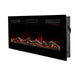 Dimplex Sierra 60" Wall-Mount/Tabletop Linear Electric Fireplace -X-SIL60- Left View With Logs Fuel Bed Wall Mount