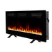 Dimplex Sierra 60" Wall-Mount/Tabletop Linear Electric Fireplace -X-SIL60- Left View With Rocks Fuel Bed Table Top