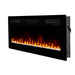 Dimplex Sierra 60" Wall-Mount/Tabletop Linear Electric Fireplace -X-SIL60- Left View With Rocks Fuel Bed Wall Mount