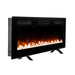 Dimplex Sierra 60" Wall-Mount/Tabletop Linear Electric Fireplace -X-SIL60- Right View With Glass Fuel Bed Table Top