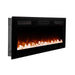 Dimplex Sierra 60" Wall-Mount/Tabletop Linear Electric Fireplace -X-SIL60- Right View With Glass Fuel Bed Wall Mount