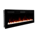 Dimplex Sierra 72" Wall-Mount/Tabletop Linear Electric Fireplace -X-SIL72- Right View With Glass Fuel Bed Wall Mount