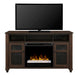 Dimplex Xavier 57 Inch Wide Media Console with 5118 BTU Electric Fireplace -X-GDS23L8-1904GB- Front View