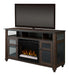 Dimplex Xavier 57 Inch Wide Media Console with 5118 BTU Electric Fireplace -X-GDS23L8-1904GB- Left Facing
