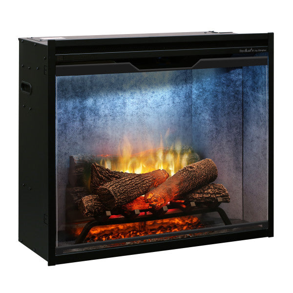 Dimplex Revillusion 30" Built-In Firebox Weathered Concrete with Front Glass and Plug-Kit
