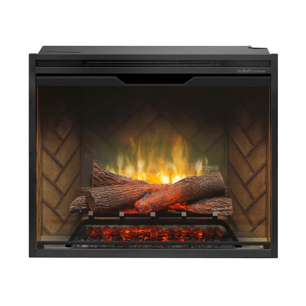 Dimplex Revillusion 30" Built- In Fire Box Herringbone with Front Glass and Plug Kit