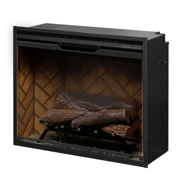 Dimplex Revillusion 30" Built- In Fire Box Herringbone with Front Glass and Plug Kit