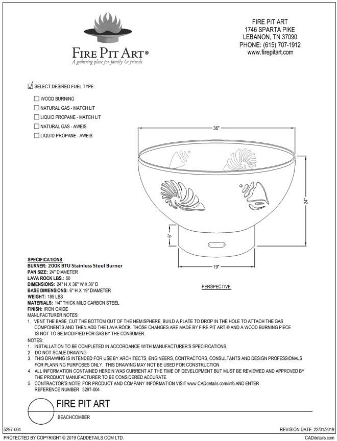 Fire Pit Art Beachcomber Fire Pit