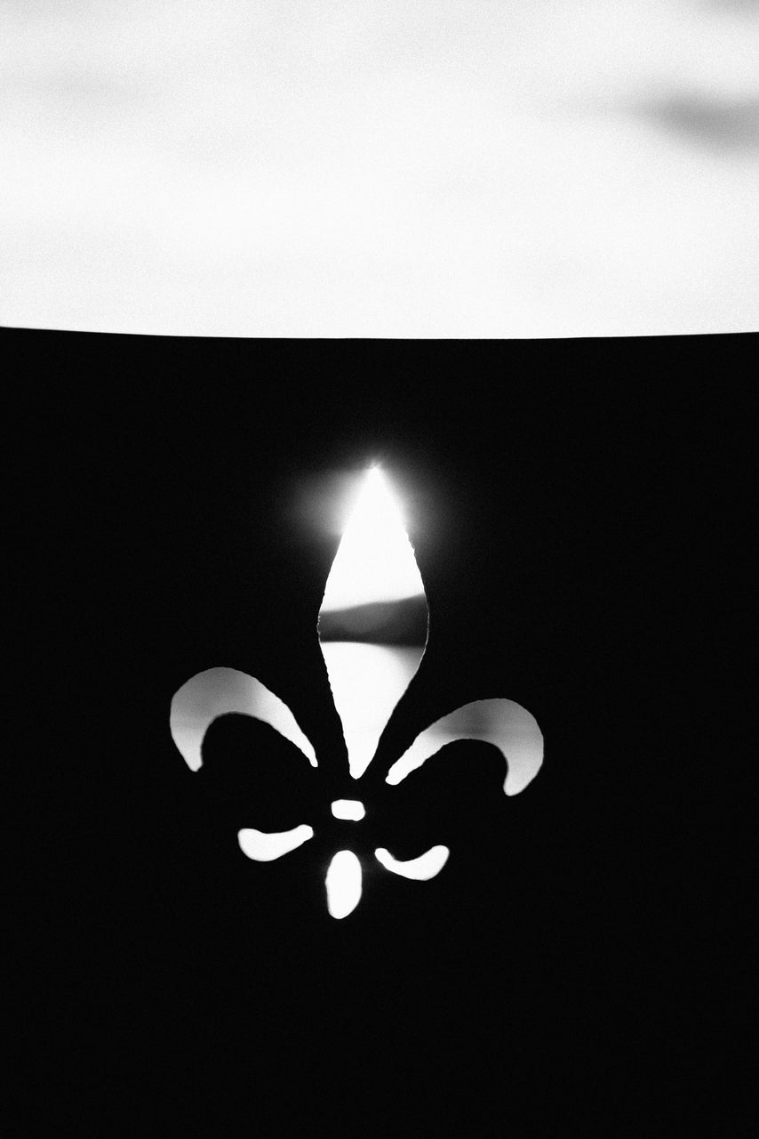Fire Pit Art Fleur de lis Fire Pit
