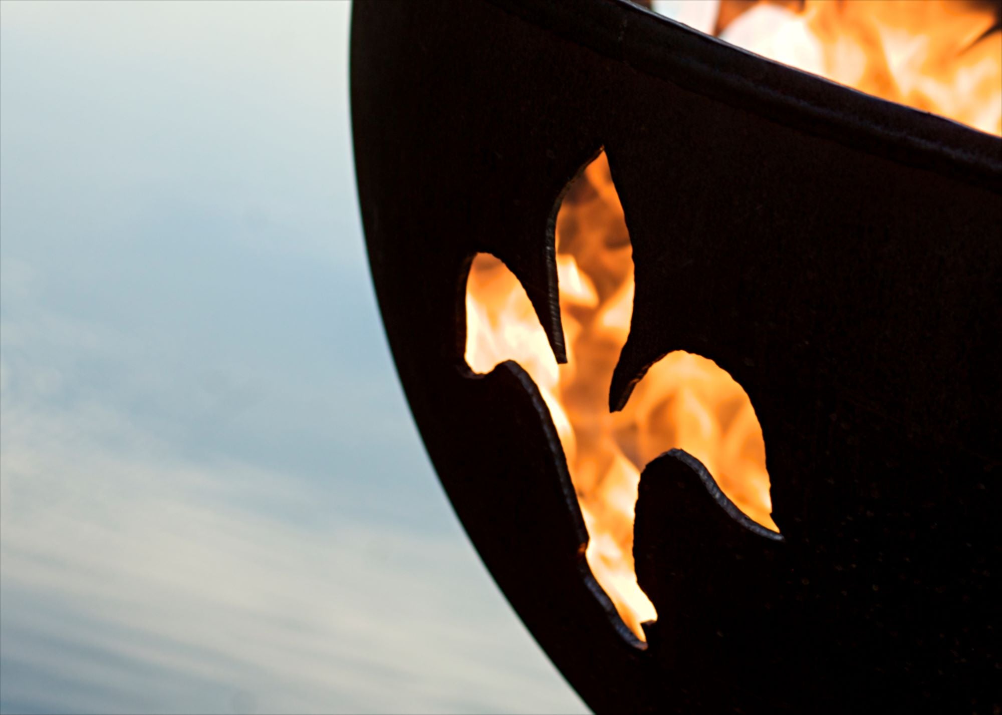 Fire Pit Art Fleur de lis Fire Pit