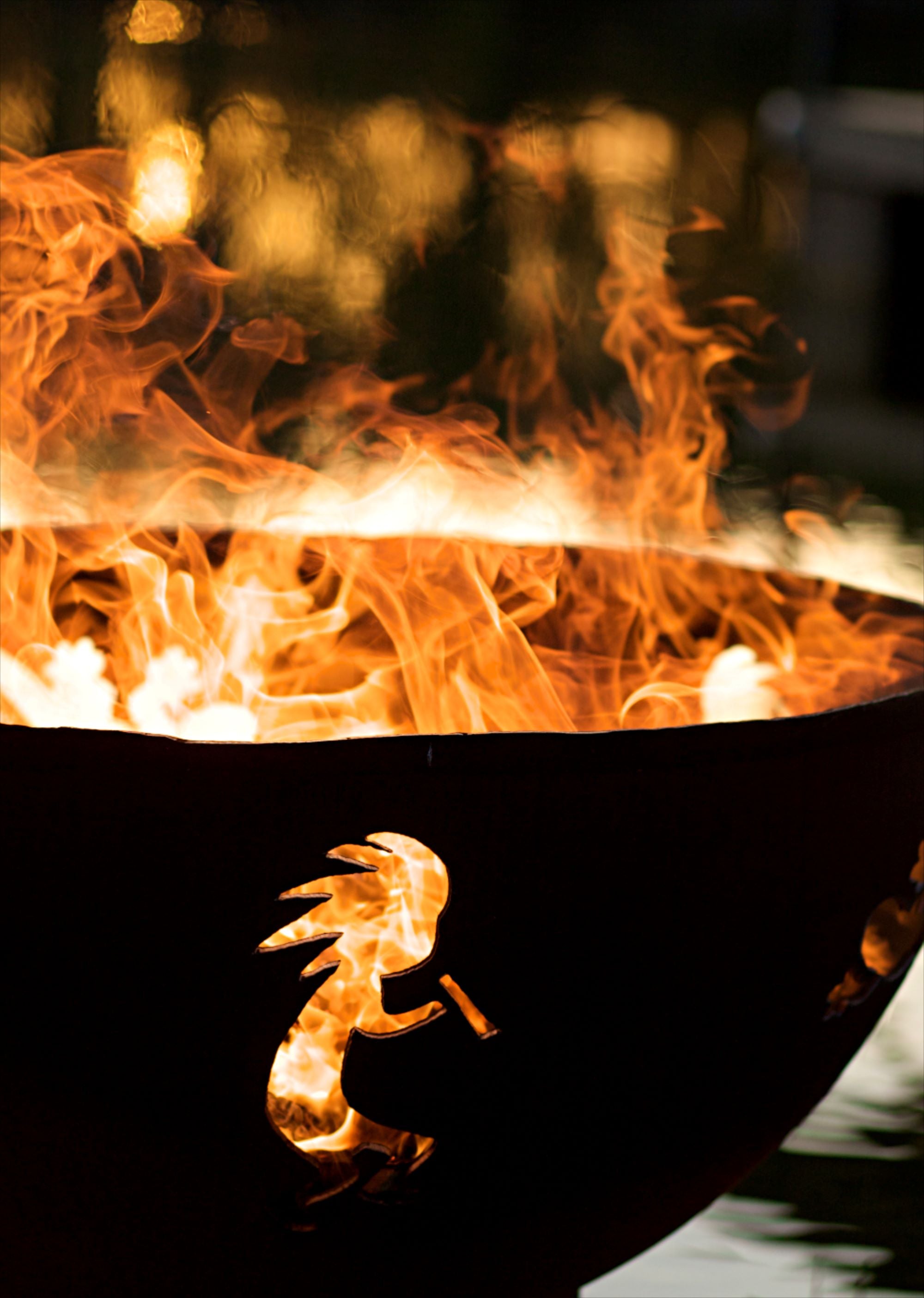 Fire Pit Art Kokopelli Fire Pit