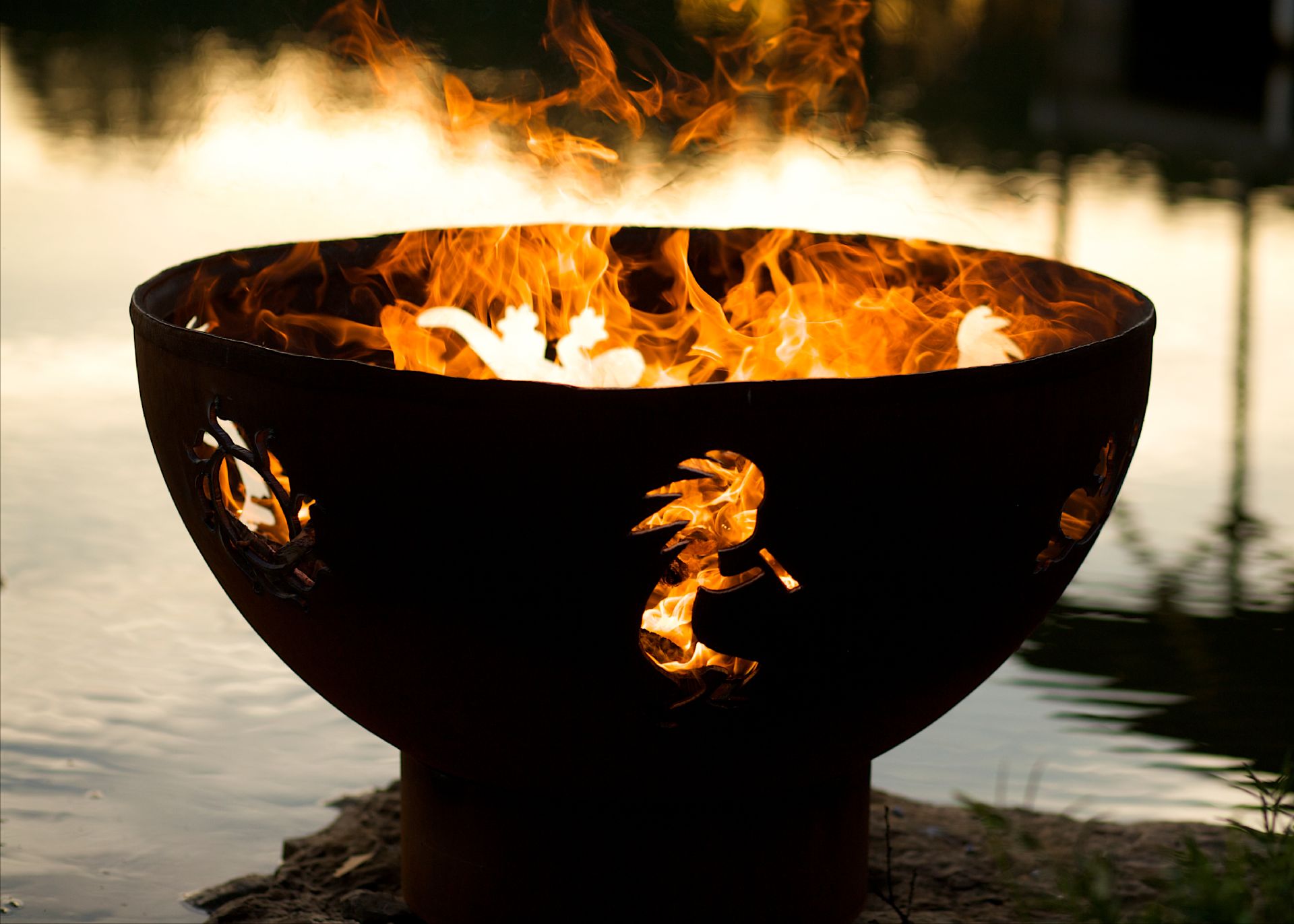 Fire Pit Art Kokopelli Fire Pit