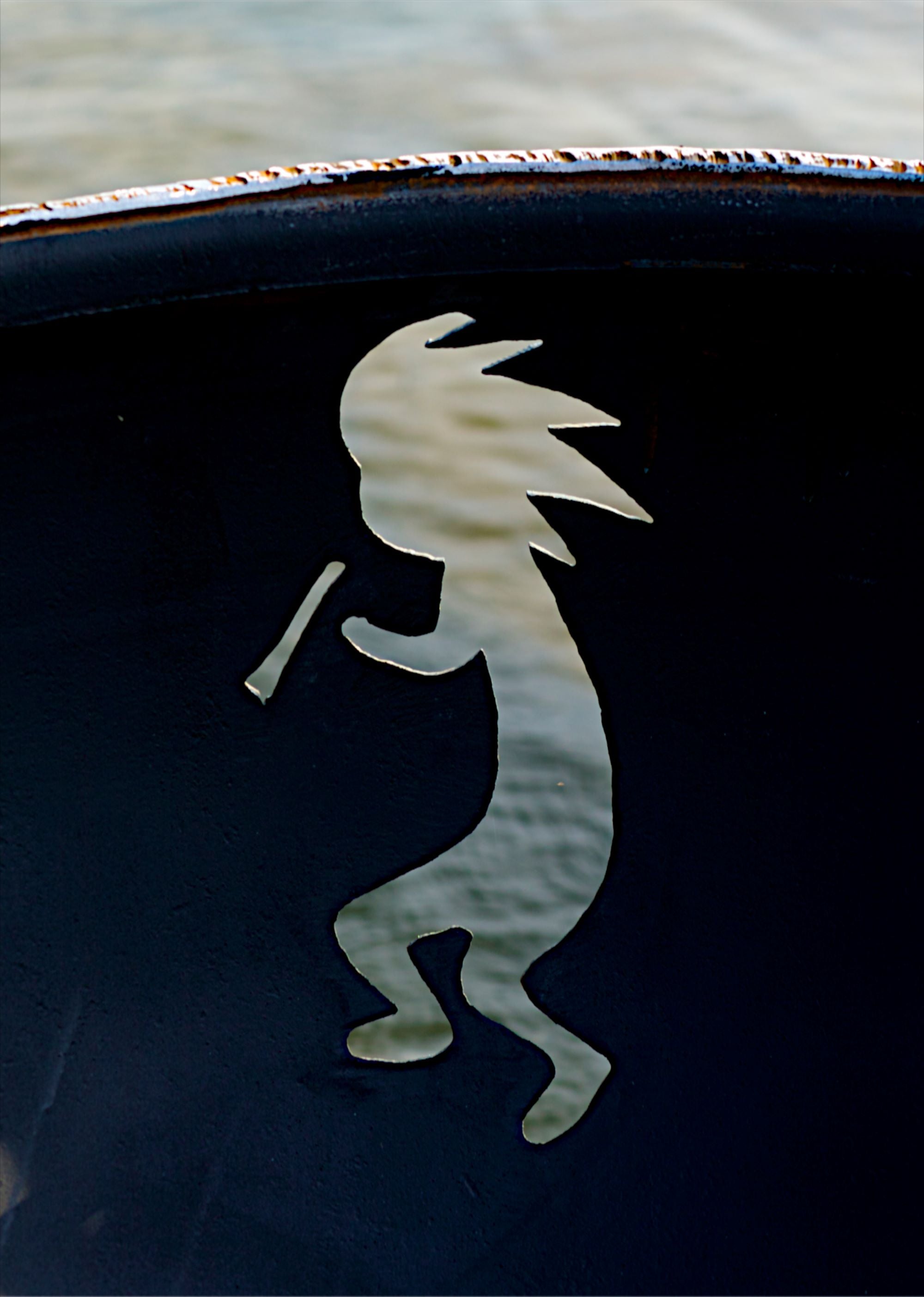 Fire Pit Art Kokopelli Fire Pit