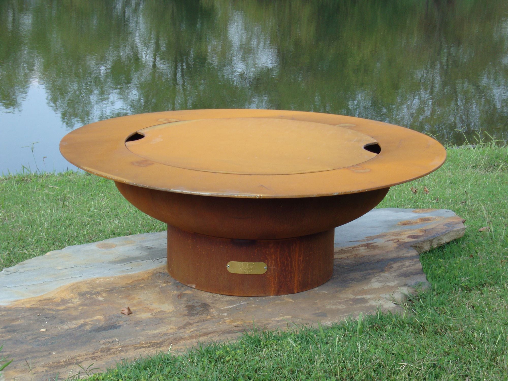 Fire Pit Art Saturn w/lid - Customized Fire Pit