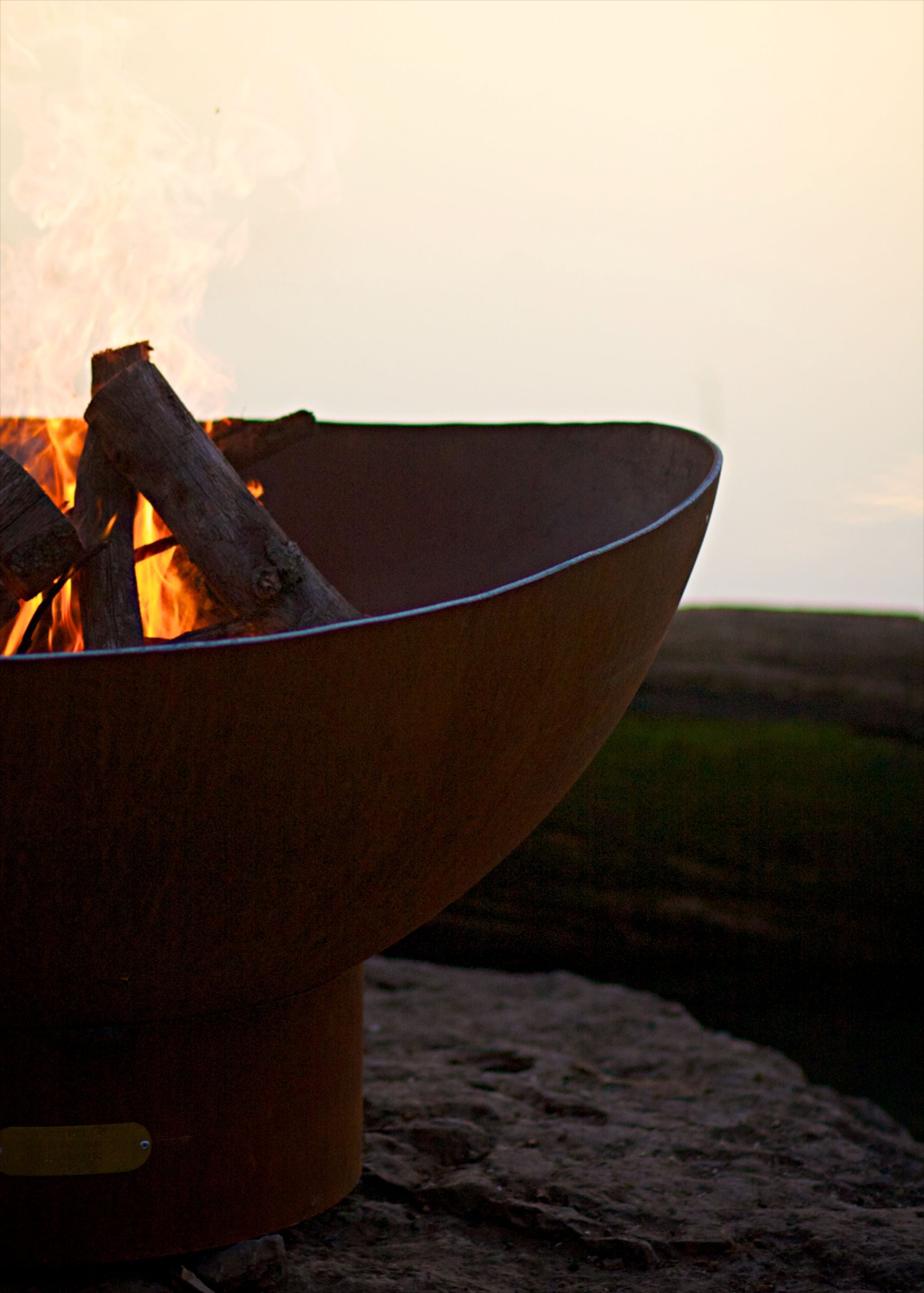 Fire Pit Art Scallop/Tidal Fire Pit