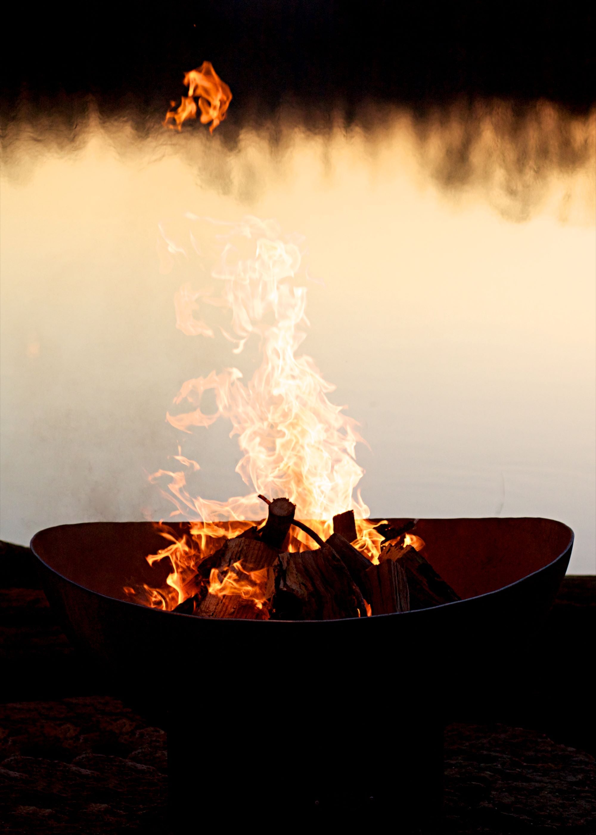 Fire Pit Art Scallop/Tidal Fire Pit