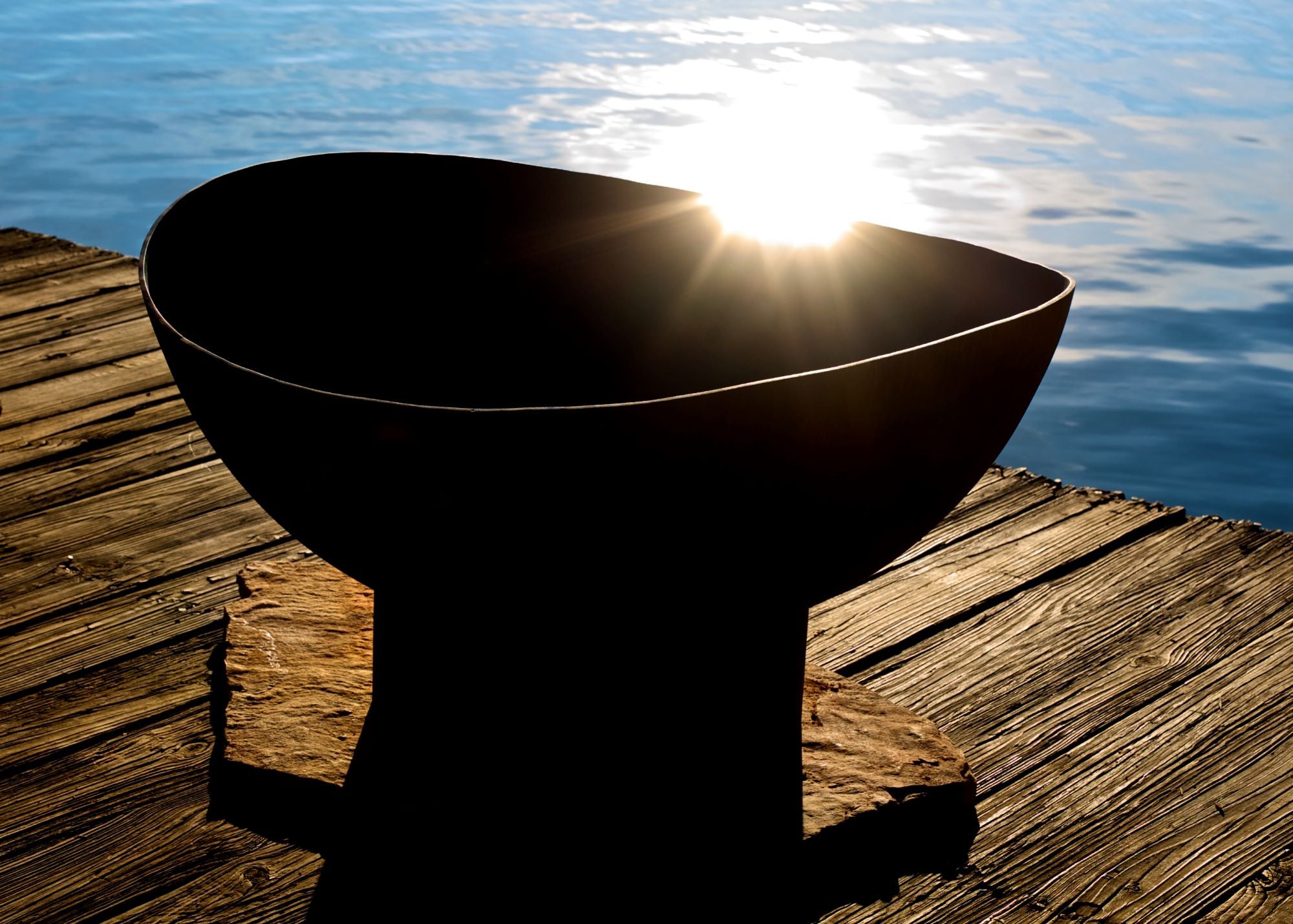 Fire Pit Art Scallop/Tidal Fire Pit