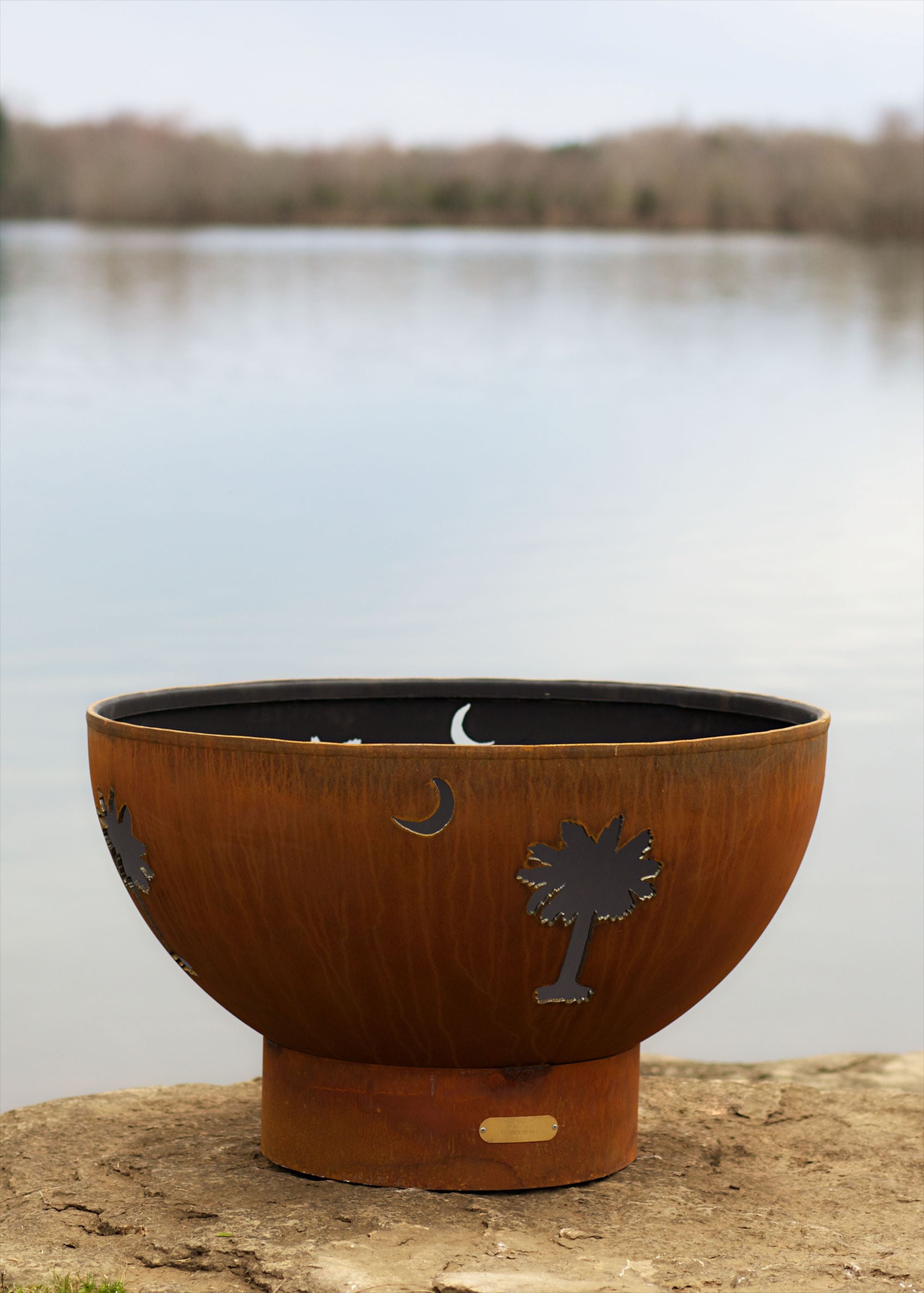Fire Pit Art Tropical Moon Fire Pit