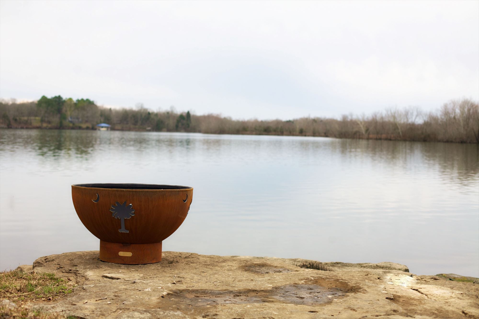 Fire Pit Art Tropical Moon Fire Pit