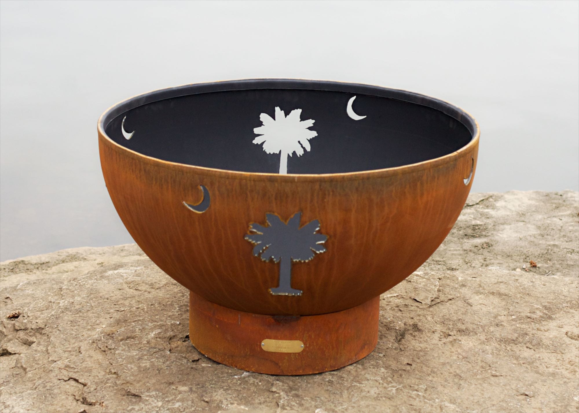 Fire Pit Art Tropical Moon Fire Pit
