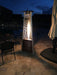 Hiland 71" Tall Quartz Compact Glass Tube Heater -Hammered Bronze- HLDS01-MGTHG- Lifestyle Outdoor