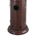 Hiland 77" Tall Round Commercial Glass Cylinder Patio Heater in Hammered Bronze with Clear Tube- HLDS01-GCH-BRZ- Case