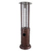 Hiland 77" Tall Round Commercial Glass Cylinder Patio Heater in Hammered Bronze with Clear Tube- HLDS01-GCH-BRZ- Main View