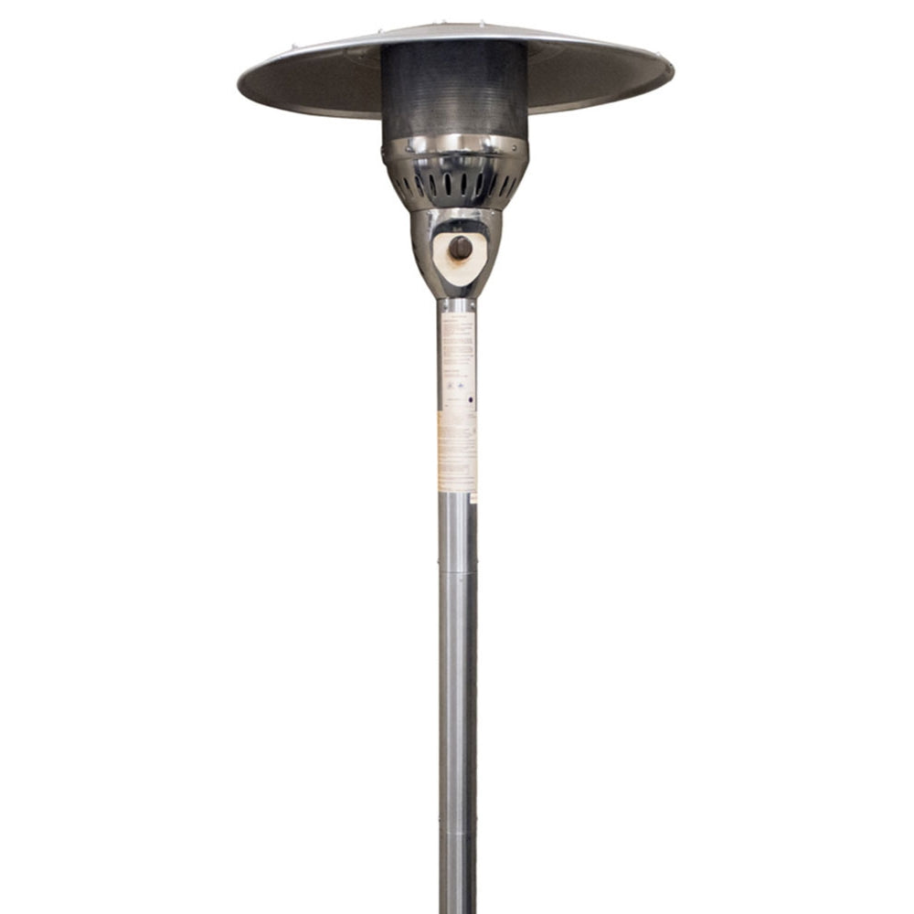 Hiland 85" Natural Gas Outdoor Patio Heater -Stainless Steel-NG-SS- Close up Detail