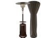 Hiland 87" Tall Outdoor Patio Heater with Table -HLDS01-CGT- Hammered Bronze- Patio Heater and Cover