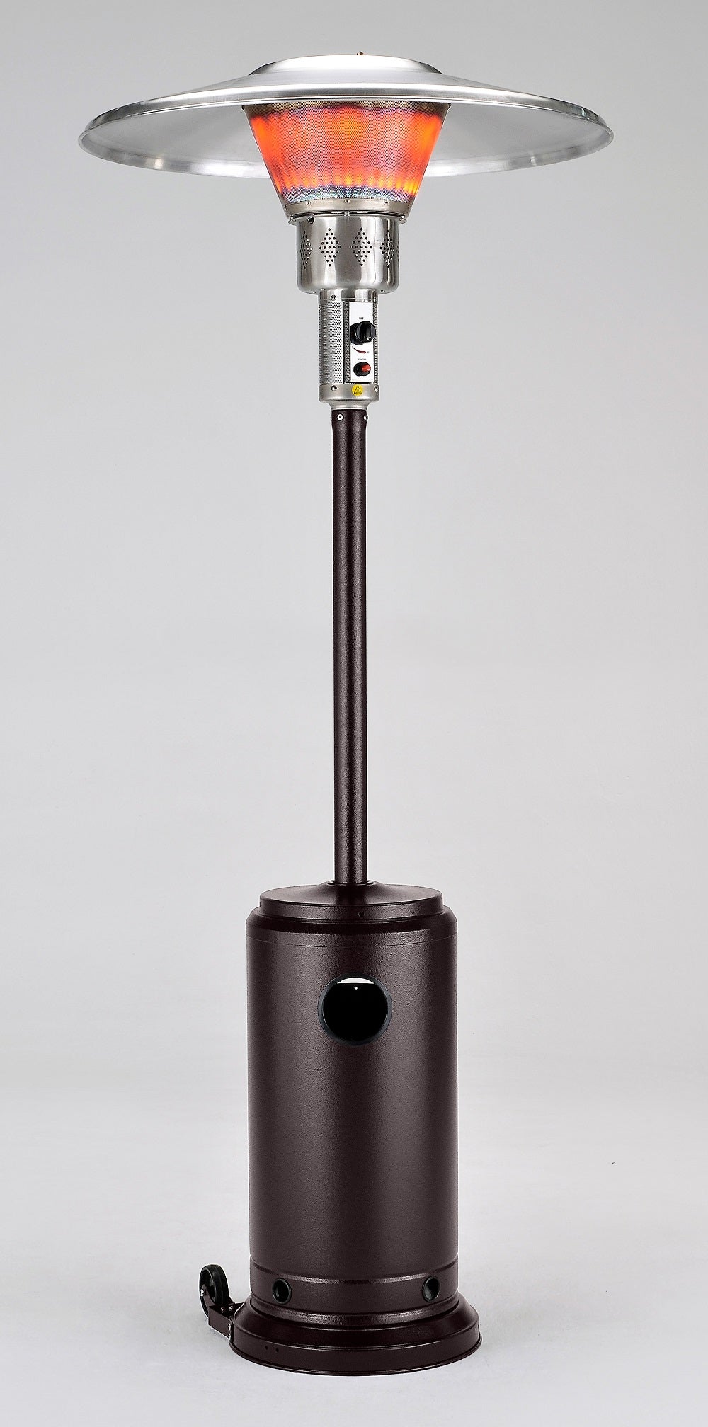 Hiland 90" Tall Commercial Patio Heater -Bronze- BURN-2400-BRZ- Front View