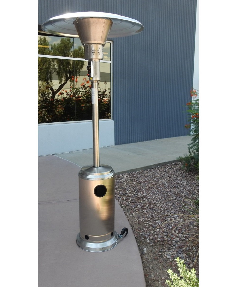Hiland 90" Tall Commercial Patio Heater -Stainless Steel- BURN-2650-SS - Lifestyle Outdoor