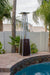 Hiland 91" Tall Quartz Residential Glass Tube Heater- Hammered Bronze -HLDS01-GTHG- Lifestyle Pool