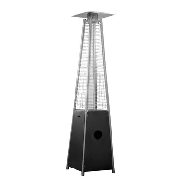 Hiland 91" Tall Quartz Residential Glass Tube Heater- Matte Black- HLDS01-GTPC- Main View