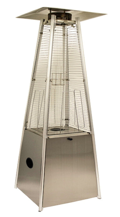 Hiland 91" Tall Quartz Residential Glass Tube Heater - Stainless Steel - HLDS01-GTSS- Main V