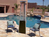 Hiland 94" Tall Commercial Triangle Glass Tube Heater-Hammered Bronze-HLDS01-CGTHG- Lifestyle Swimming Pool
