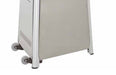 Hiland 94" Tall Commercial Triangle Glass Tube Heater -Stainless Steel-HLDS01-CGTSS-Wheel Kit